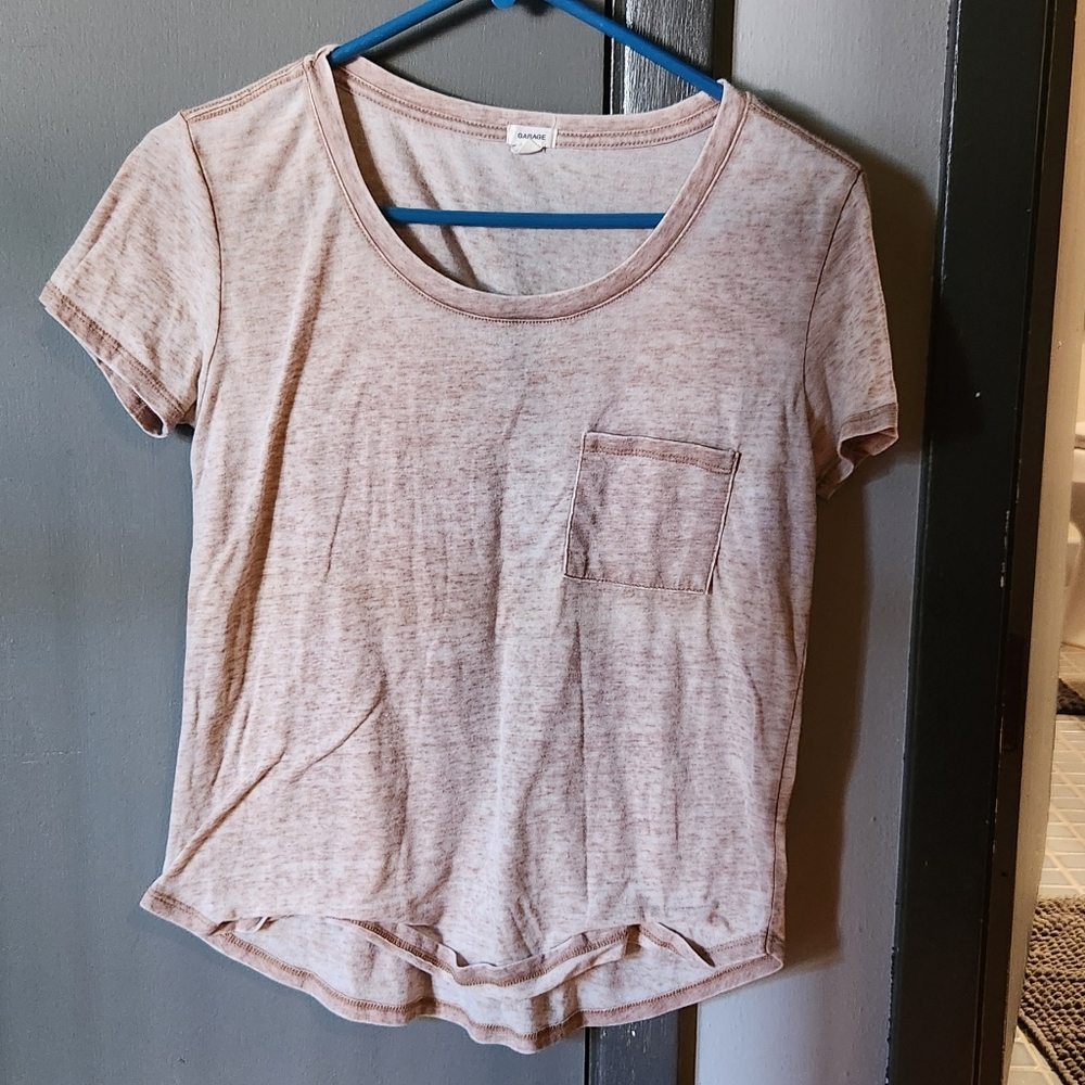 Heathered brown top